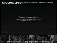 Tablet Screenshot of cpgconcepts.com